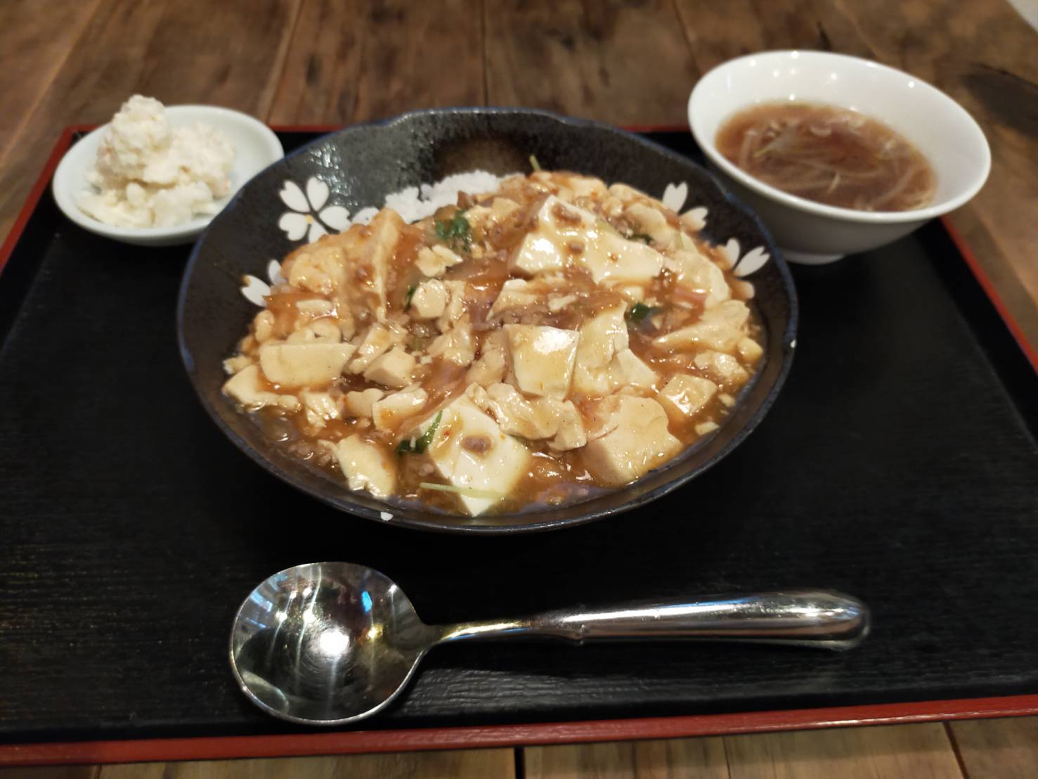 麻婆豆腐定食,マーボー豆腐,港屋,ミナトヤ,みなとや,川越,霞ヶ関